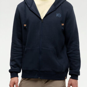 Alternative view of Woodblock Ten Zip Hoodie