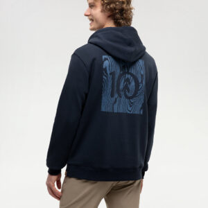 Woodblock Ten Zip Hoodie