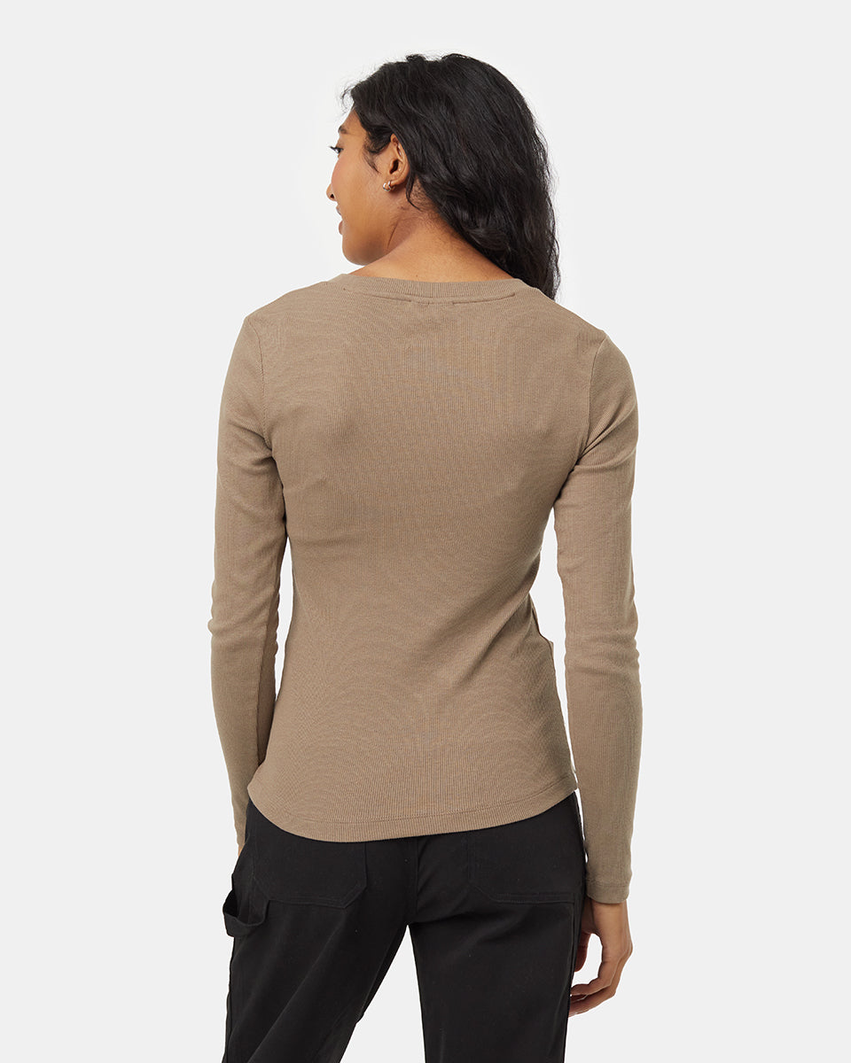 Rib Snap Placket Henley - Image 3