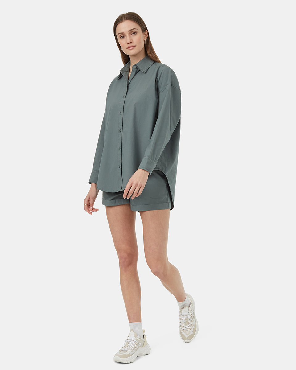 EcoStretch Cotton Oversized Shirt - Image 2