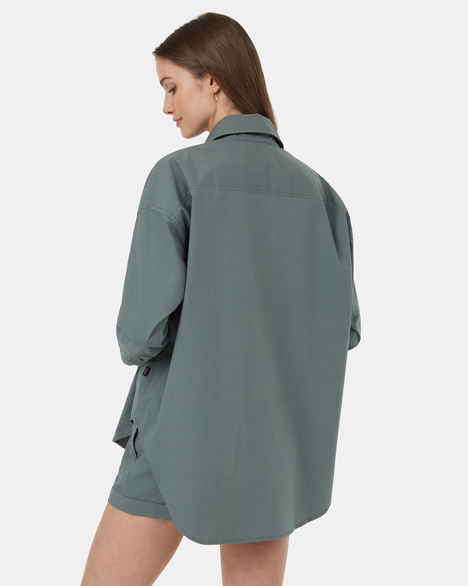 EcoStretch Cotton Oversized Shirt - Image 3