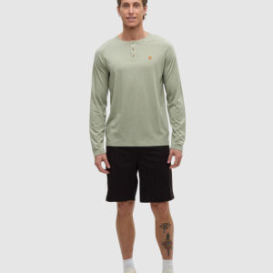 Alternative view of TreeBlend Baker Henley Longsleeve