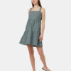 EcoStretch Cotton Tiered Dress