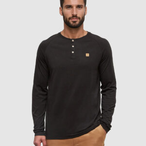 Alternative view of TreeBlend Baker Henley Longsleeve