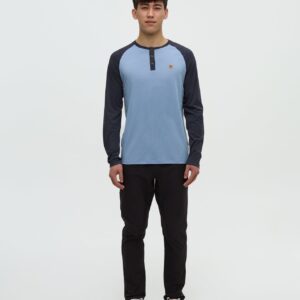 Alternative view of TreeBlend Baker Henley Longsleeve