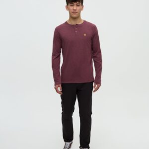 Alternative view of TreeBlend Baker Henley Longsleeve