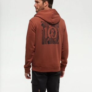 Woodblock Ten Zip Hoodie