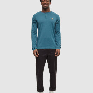Alternative view of TreeBlend Baker Henley Longsleeve