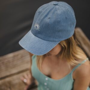 Alternative view of Embroidered Denim Peak Hat